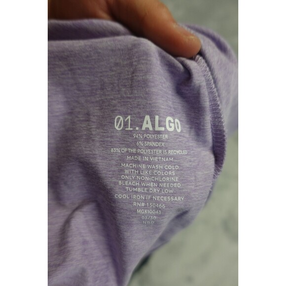 01. Algo Performance Men's Large Purple SPF 40 Moisture Wicking Polo Shirt NWT - Picture 9 of 9